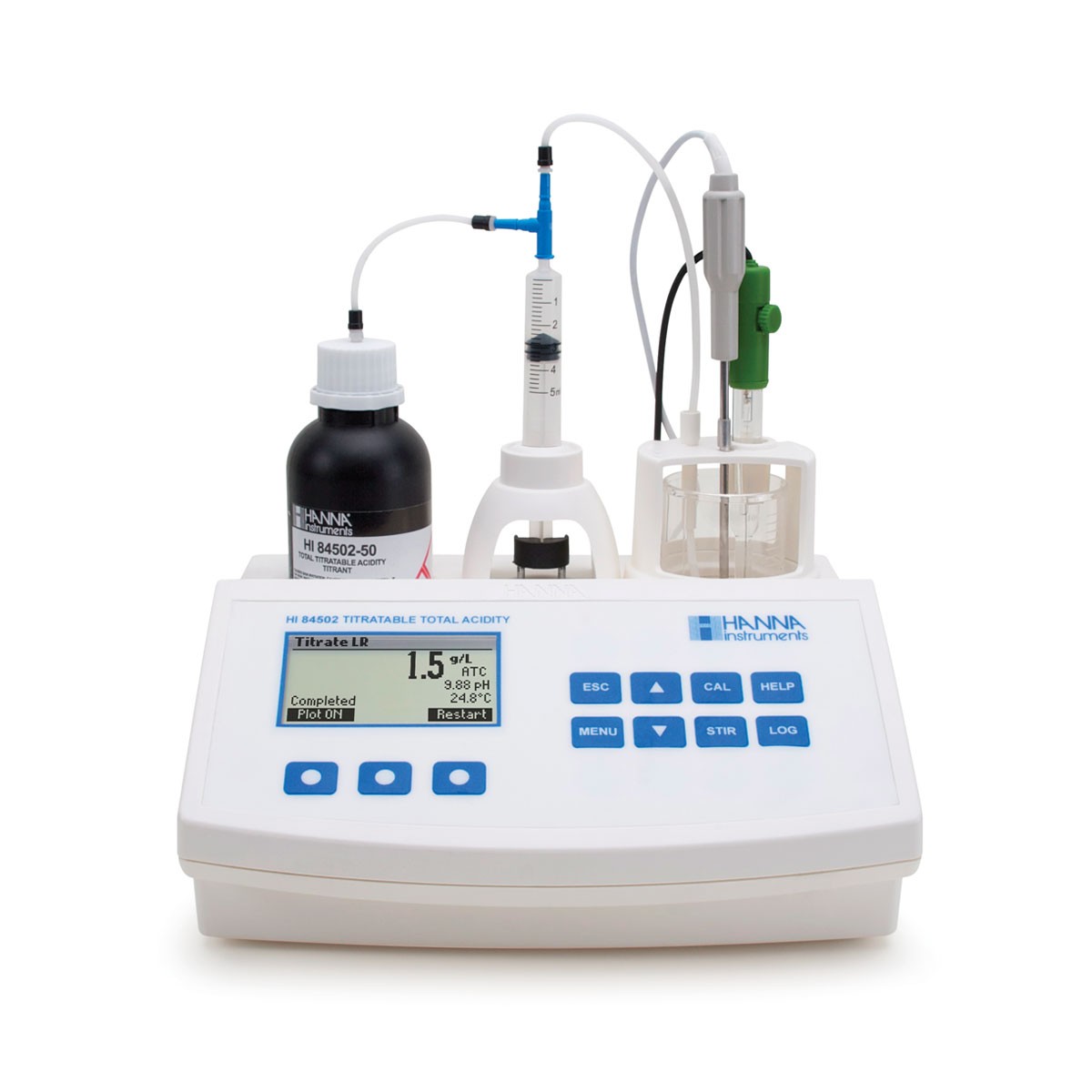 Máy phân tích mini tổng nồng độ acid trong rượu Hanna HI84502